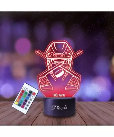 Lampka Nocna 3D LED LAMP Hobby Sport Hokej Kije Kask