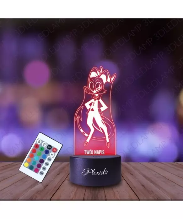 Lampka Nocna 3D LED LAMP Helluva Boss Moxxie