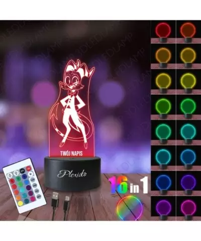 Lampka Nocna 3D LED LAMP Helluva Boss Moxxie 2