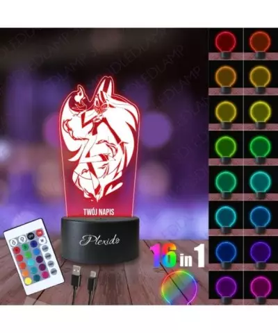 Lampka Nocna 3D LED LAMP Hazbin Hotel Charlie Morningstar 2