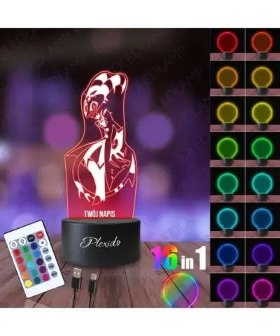 Lampka Nocna 3D LED LAMP Helluva Boss Blitzo 2