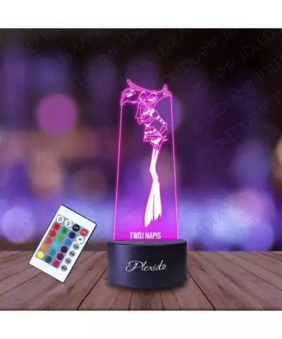 Lampka Nocna 3D LED LAMP Hazbin Hotel Angel