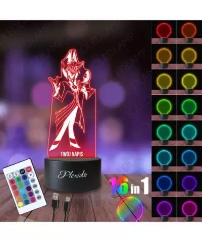 Lampka Nocna 3D LED LAMP Hazbin Hotel Alastor 2
