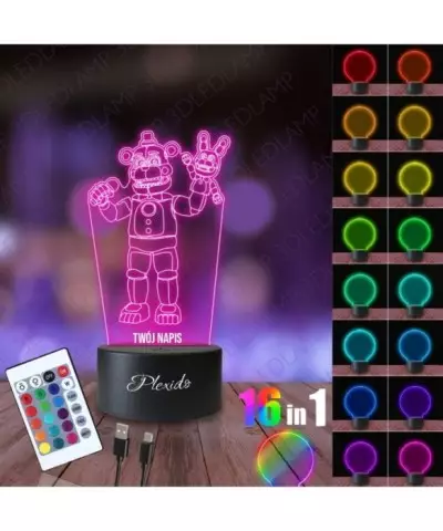 Lampka Nocna 3D LED LAMP Five Nights at Freddy's FNAF Bonbon 2