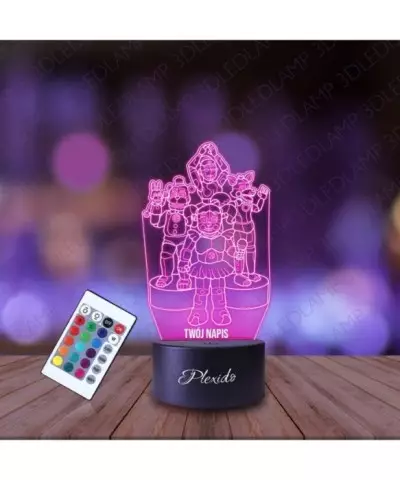 Lampka Nocna 3D LED LAMP Five Nights at Freddy's FNAF Team