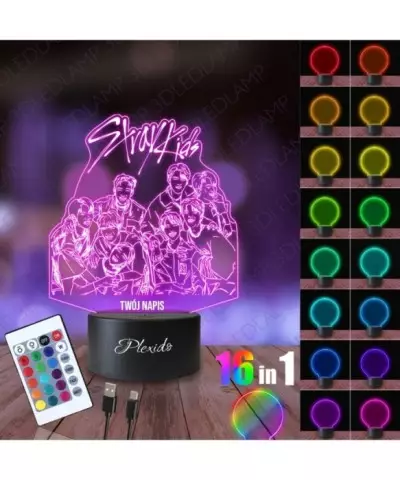 Lampka Nocna 3D LED LAMP K-Pop Stray Kids 2