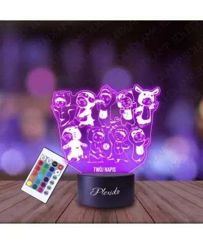 Lampka Nocna 3D LED LAMP K-Pop EXO Chibi