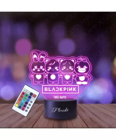 Lampka Nocna 3D LED LAMP K-Pop Zespół Black Pink