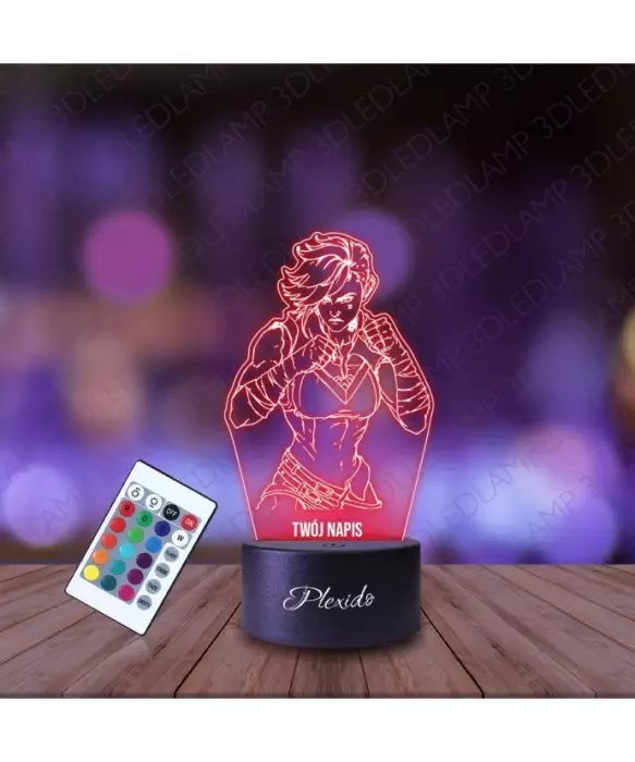Lampka Nocna 3D LED LAMP Arcane Vi - League of Legends  Violet