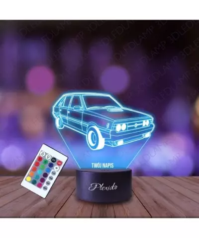 Lampka Nocna 3D LED LAMP Prezent dla Fana Motoryzacji Samochód Polonez