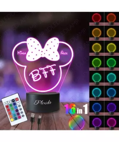 Lampka Nocna 3D LED LAMP Bajka Myszka Minnie 2