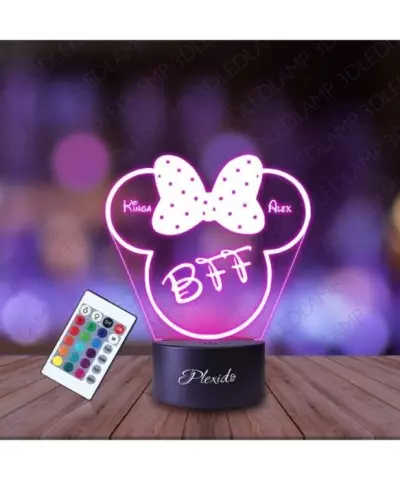 Lampka Nocna 3D LED LAMP Bajka Myszka Minnie