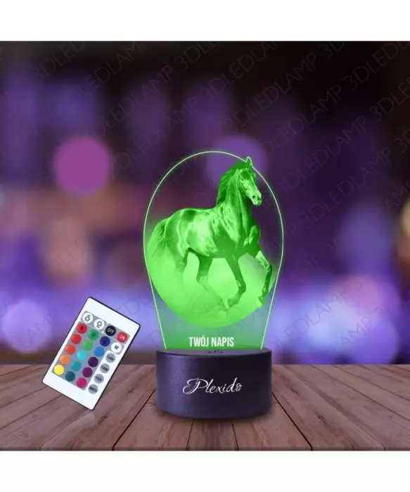 Lampka Nocna 3D LED LAMP Prezent Koń Konik
