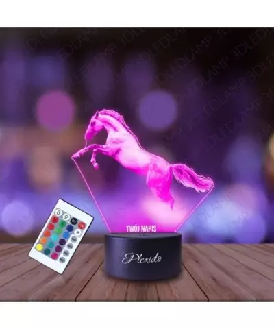 Lampka Nocna 3D LED LAMP Prezent Koń Konik Skok