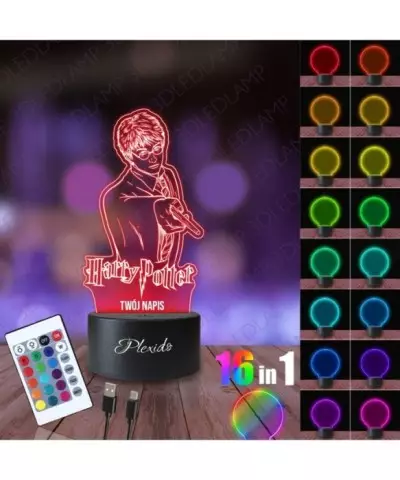 Lampka Nocna 3D LED LAMP Harry Potter Czarodziej 2