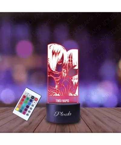Lampka Nocna 3D LED LAMP Attack on Titan Mikasa i Eren