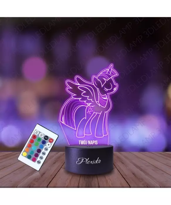 Lampka Nocna 3D LED LAMP Bajka My Little Pony Twilight Sparkle Alikorn