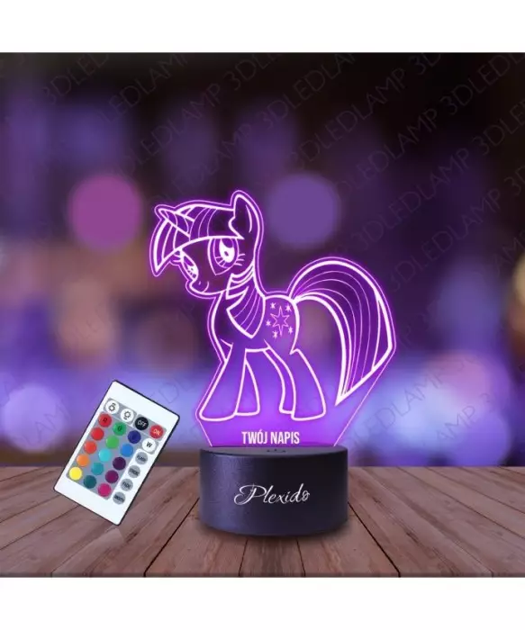 Lampka Nocna 3D LED LAMP Bajka My Little Pony Twilight Sparkle Kucyk