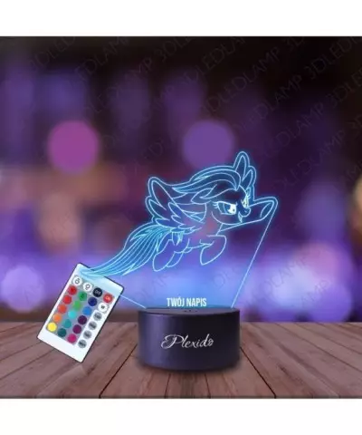 Lampka Nocna 3D LED LAMP Bajka My Little Pony Rainbow Dash Kucyk