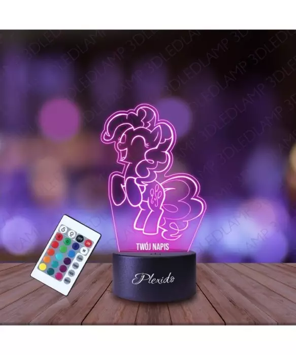 Lampka Nocna 3D LED LAMP Bajka My Little Pony Pinkie Pie Kucyk