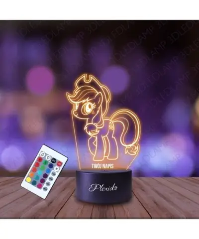 Lampka Nocna 3D LED LAMP Bajka My Little Pony Apple Jack Kucyk
