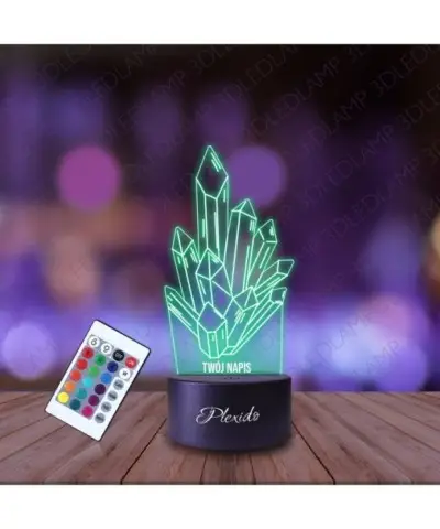 Lampka Nocna 3D LED LAMP Kryształy