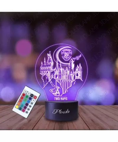 Lampka Nocna 3D LED LAMP Harry Potter Szkoła Hogwart