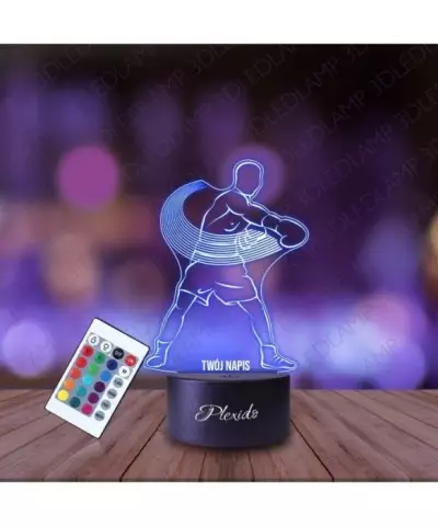 Lampka Nocna 3D LED LAMP Bokser Zawodnik Sztuki Walki