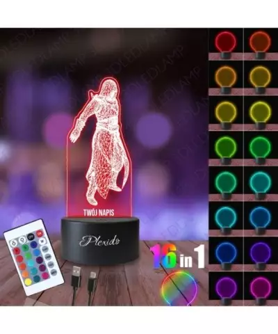 Lampka Nocna 3D LED LAMP Gra Assassin's Creed Ezio 2