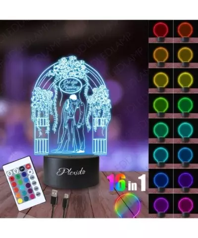 Lampka Nocna 3D LED LAMP Ślubna Pamiątka 2
