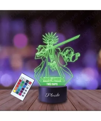 Lampka Nocna 3D LED LAMP Zaraki Kenpachi Yachiru Bleach