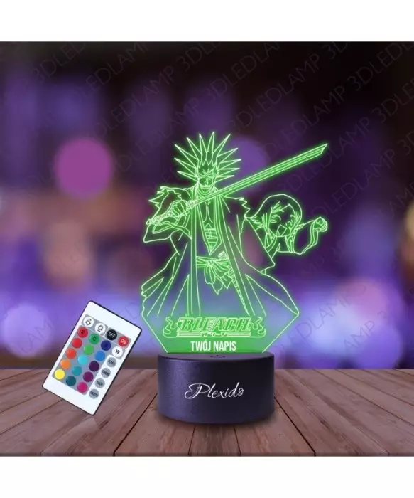 Lampka Nocna 3D LED LAMP Zaraki Kenpachi Yachiru Bleach