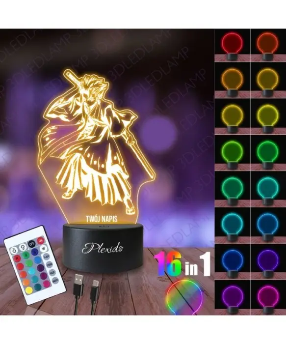 Lampka Nocna 3D LED LAMP Toshiro Hitsugaya Bleach 2