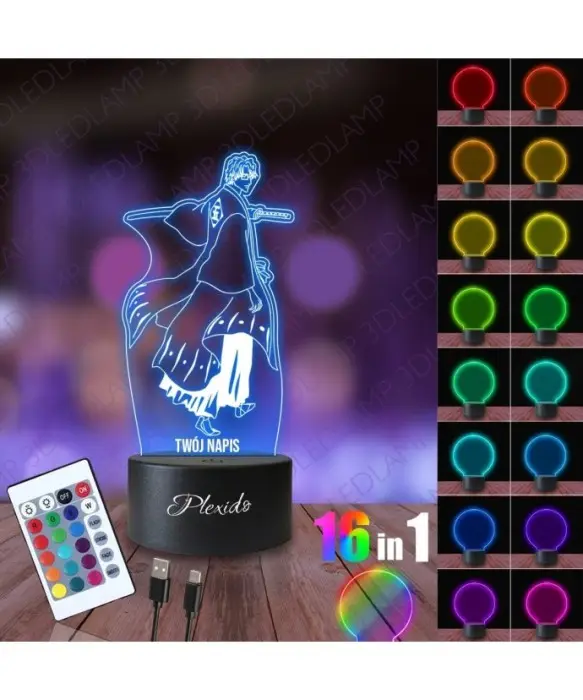 Lampka Nocna 3D LED LAMP Sosuke Aizen Bleach 2