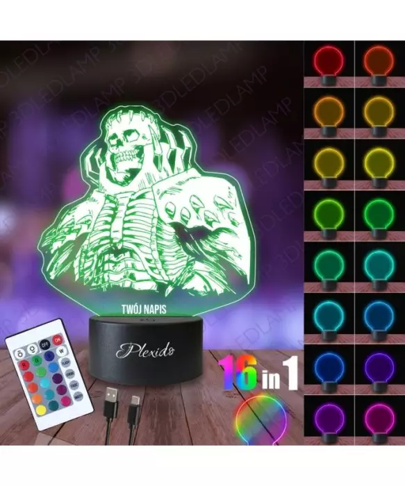 Lampka Nocna 3D LED LAMP Anime Knight Berserker 2