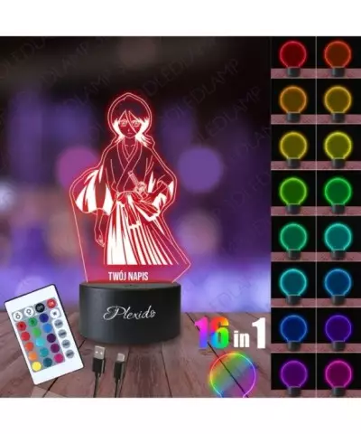 Lampka Nocna 3D LED LAMP Rukia Bleach 2