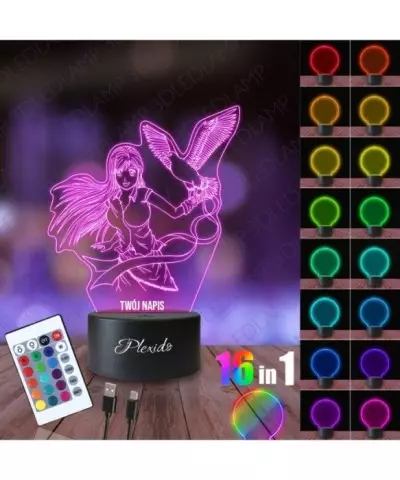 Lampka Nocna 3D LED LAMP Inoue Bleach 2