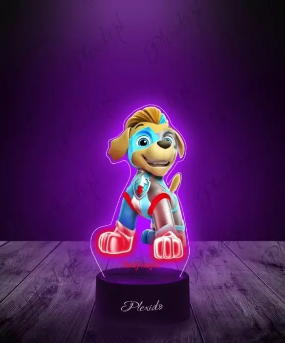 Lampka LED 3D Plexido z Nadrukiem UV Psi Patrol Truck - 1