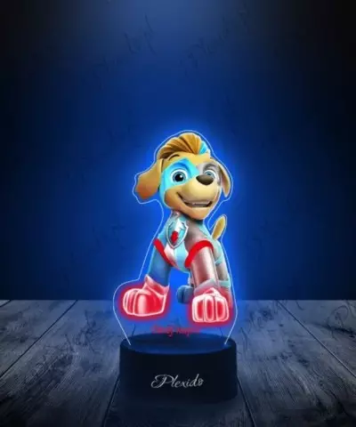 Lampka LED 3D Plexido z Nadrukiem UV Psi Patrol Truck