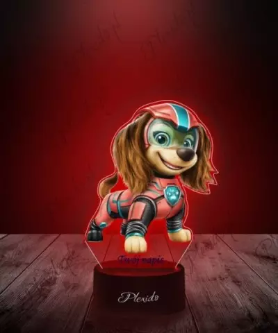 Lampka LED 3D Plexido z Nadrukiem UV Psi Patrol Liberty - 3