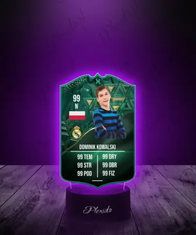 Lampka LED Plexido Piłka Nożna FIFA Twoje Zdjęcie Winter Evolutions - 3