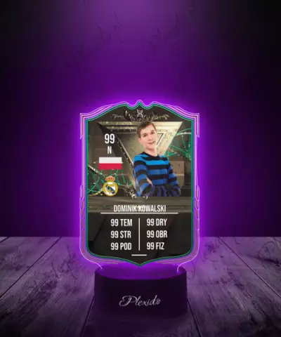 Lampka LED Plexido Piłka Nożna FIFA Twoje Zdjęcie Fut Centurions III - 2