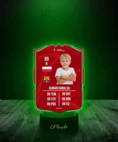 Lampka LED Plexido Piłka Nożna FIFA Twoje Zdjęcie Virtual Bundesliga - 3