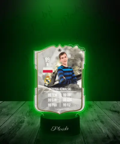 Lampka LED Plexido Piłka Nożna FIFA Twoje Zdjęcie Thunderstruck Icons - 3