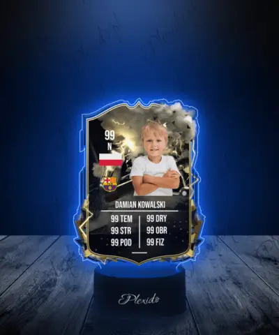 Lampka LED Plexido Piłka Nożna FIFA Twoje Zdjęcie Thunderstruck - 2