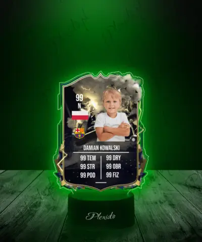 Lampka LED Plexido Piłka Nożna FIFA Twoje Zdjęcie Thunderstruck - 3