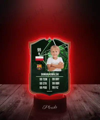 Lampka LED Plexido Piłka Nożna FIFA Twoje Zdjęcie Pundit Picks