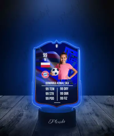 Lampka LED Plexido Piłka Nożna FIFA Twoje Zdjęcie Euros Special - 2