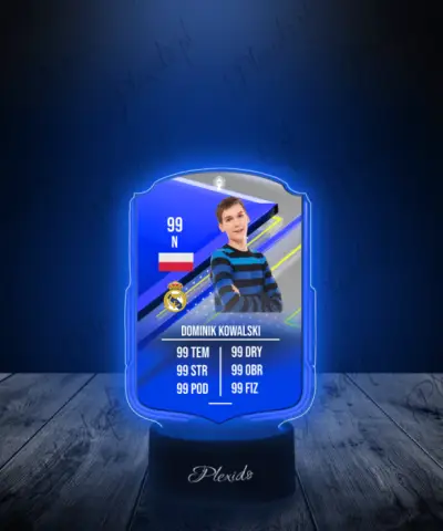 Lampka LED Plexido Piłka Nożna FIFA Twoje Zdjęcie Euros - 2