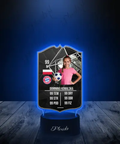 Lampka LED Plexido Piłka Nożna FIFA Twoje Zdjęcie Team of the Week Silver - 3